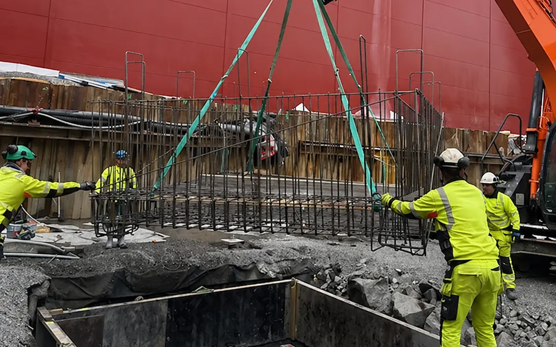 Nexum Construction — støpearbeid på byggeplass